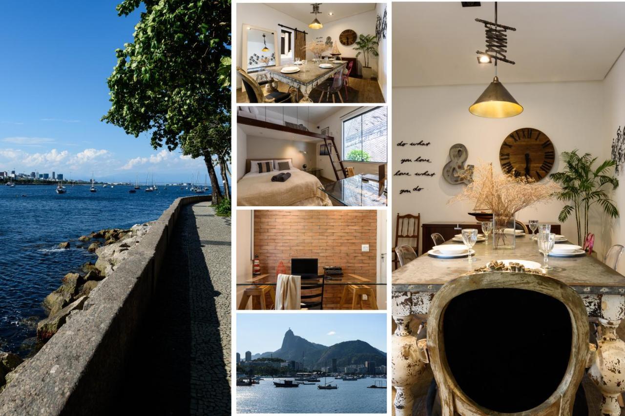 2 Quartos Na Urca Com Vista Para Baia De Guanabara A 700M Pao De Acucar Com Cozinha Completa E Wi-Fi - Bares, Restaurantes E Comercio Local A Poucos Metros 里约热内卢 外观 照片