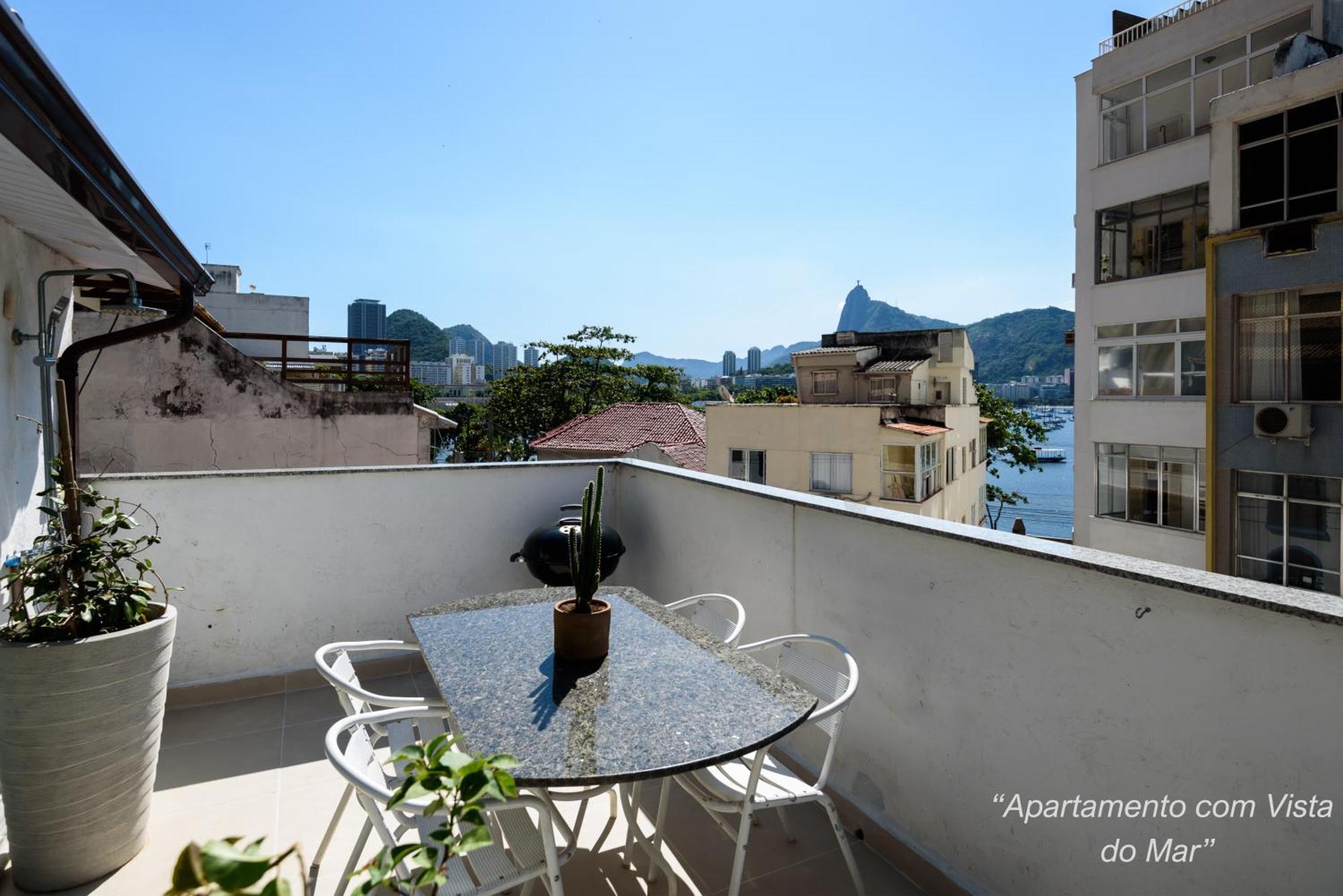 2 Quartos Na Urca Com Vista Para Baia De Guanabara A 700M Pao De Acucar Com Cozinha Completa E Wi-Fi - Bares, Restaurantes E Comercio Local A Poucos Metros 里约热内卢 外观 照片